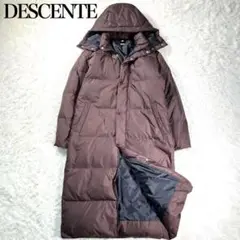 【極美品】DESCENTE デサント ロングダウンコート ベンチコート フード