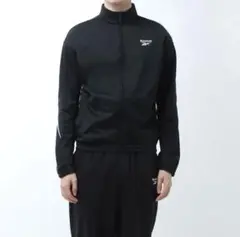Reebok ベクターニット　トラックトップ ジャケット　ジャージ　ブラック