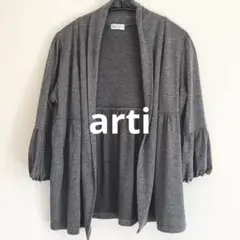 arti カーディガン　七分袖　 グレー はおり