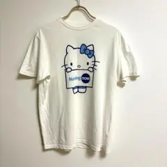 ✨コラボ・良品✨ 【M】Tシャツ 半袖 サンリオ ハローキティ プリント 白