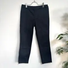 UNIQLO イージークロップドレギンスパンツ スラックス　ウエストゴム　S 黒