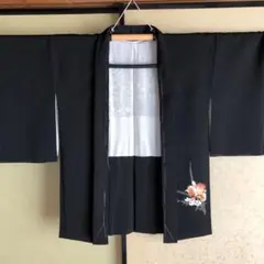 正絹 黒羽織り