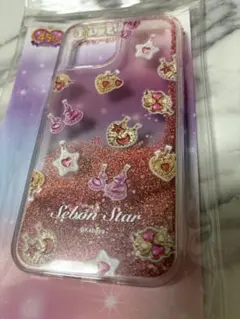 スマホ　ケース iPhone 14 13 セボンスター グリッター　キラキラ