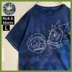 リックアンドモーティー タイダイ アニメキャラクター ムービー Tシャツtシャツ