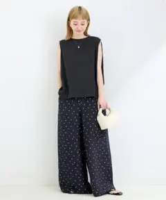 B.C STOCK リネンレーヨンワイドイージーパンツ