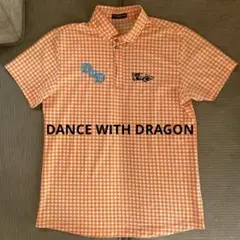 DANCE WITH DRAGON ポロシャツ 紳士3 号 夏物　オレンジ　L