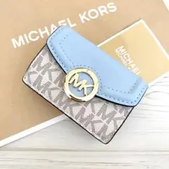 新品 MICHAEL KORS マイケルコース 折り財布 グリーン