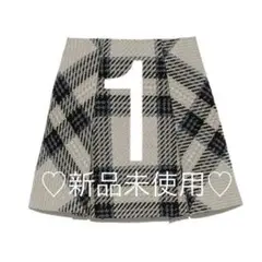 【新品】SNIDEL ロービングチェックミニスカート アイボリー 1