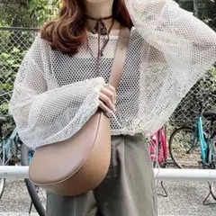 GRL ショート丈メッシュプルオーバー