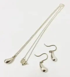 Tiffany ティファニー SV925 ティアドロップ ネックレスu0026ピアス