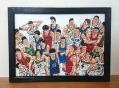 スラムダンク　全員集合ポスター　B5サイズ 額装品