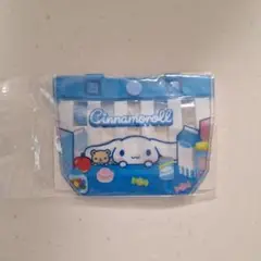 サンリオキャラクターズ　プールバッグ風ミニポーチ２　シナモン　ガチャガチャ