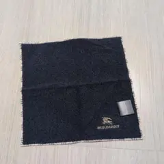 BURBERRY　タオルハンカチ　ネイビー