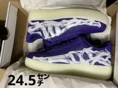 新品未使用!NIKE エアフォース1 パープル骨 24.5cm