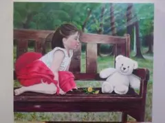 アクリル画 原画【くまさん】