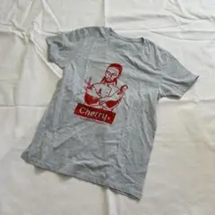 メンズ　半袖　XS　美容師　ロゴ入り　Tシャツ　DALUC　夏　水色