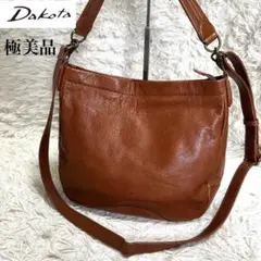 【極美品】Dakota ダコタ　ショルダーバッグ　2way ブラウン　レザー