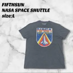 フィフスサン ナサ スペースシャトル Tシャツ L グレー アメリカ 宇宙