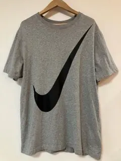 【美品】 ナイキ Tシャツ Lサイズ ビックロゴ グレー