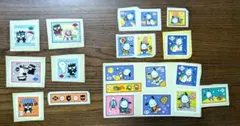平成レトロ　サンリオ　ポチャッコ　バッドばつ丸　2種20枚　切手シール