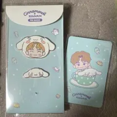 NCT×サンリオキャラクターズコラボWayV シャオジュン ピンバッジ＆トレカ