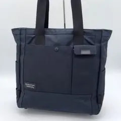 【美品】マンハッタンパッセージ ビジネスバッグ トートバッグ ナイロン 紺色