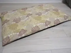 長座布団カバー 綿100％ 68X120㎝ モンステラ柄 BE