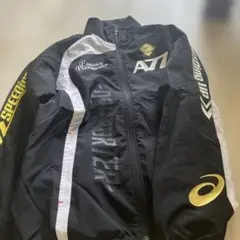 アシックス　asics　長袖　ジャケット　ジャージ　ジャンパー　ジップ　黒