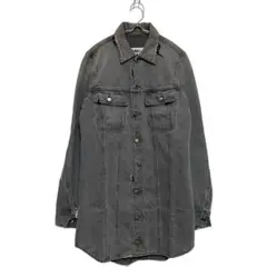 美品/MM6 margiela/ロングデニムジャケット/40/GRAY
