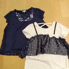 anyFAM ネイビー Tシャツ(2点セ)