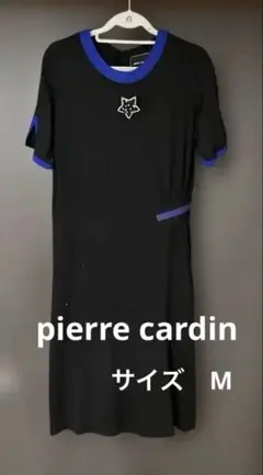 pierre cardin diffusion 半袖ワンピース 黒/青