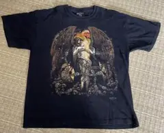 天使と悪魔 Tシャツ ブラック