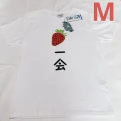 【Mサイズ】おもしろ　Tシャツ　いちご一会