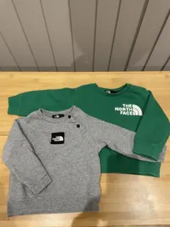 THE NORTH FACE トレーナー80サイズ グリーン　グレー　セット