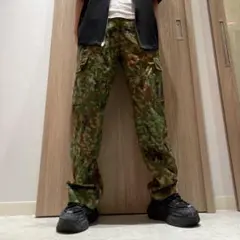 カモフラ ミリタリーカーゴパンツ 陸上自衛隊 作業着 戦闘服 PX品 y2k
