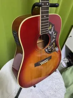 極上美品カントリーしようぜ！ モーリス　ハミングバードWHエレアコ 音出し良好！ カントリーしようぜ！希少EL Martin ハミングバード エレアコ 音