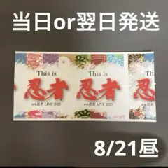 【即日発送・手渡し可】Thisis忍者 半券 少年忍者