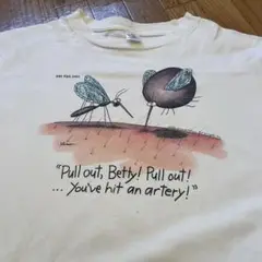 80s the far side 蚊 モスキート ユーモア Tシャツ XL