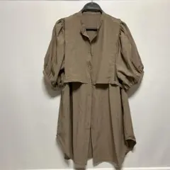 半袖ロングシャツ　M