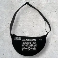美品⭐️GOOD GRIEF! PATCHED BANANA ショルダーバッグ 黒