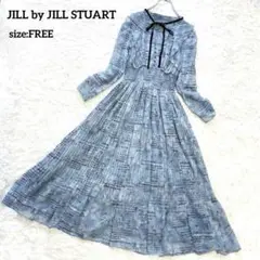 美品✨JILL by JILL STUARTメッセージフラワープリントワンピース