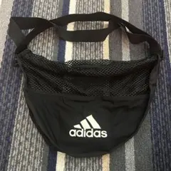 adidas ボールバッグ ブラック メッシュ