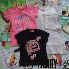 jenni チェリーと虹デザイン Tシャツ 他 2枚セット