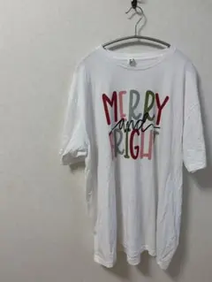 MERRY and BRIGHT 【3Lサイズ】半袖Tシャツ ビッグTシャツ