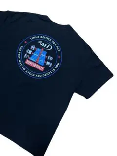 古着 ATI アメリカンテクノロジー 企業 Tシャツ 黒 XL