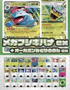 【デッキ販売】メガフシギバナex+オーガポン みどりのめんex【スリーブ付き】