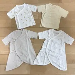 【美品】ユニクロ 短肌着・コンビ肌着 4枚セット