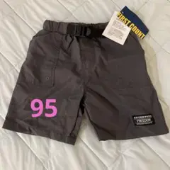 ★新品★ベビーキッズ　ハーフパンツ　ダークグレー95cm