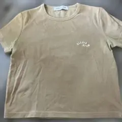 ALEXIA STAM♡クロップド丈♡ベージュ半袖Tシャツ
