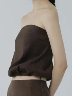 RAW STUDIO SUEDE BALLOON BUSTIER BROWN